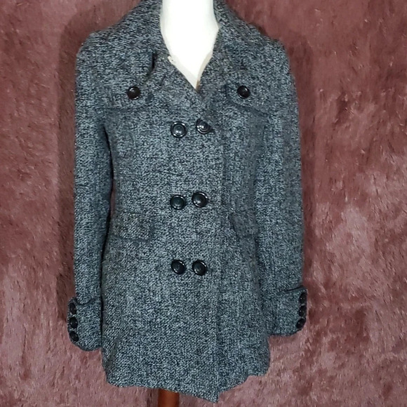 B. Wear double Breasted Pea coat - Picture 1 of 8
